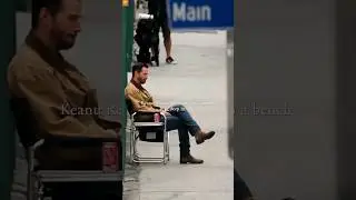 Keanu Reeves Sitting Alone on a Bench | Loneliness #Shorts