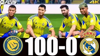 FC 26 - MESSI RONALDO MBAPPE HAALAND & YAMAL| ALL STARS | AL NASSR 100-0 REAL MADRID | #fc26