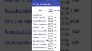 TOTVBOX APK COLLECTION The only APK that you will ever need!! Check list of current apks below.