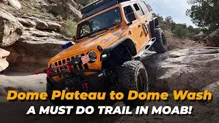 Dome Plateau to Dome Wash Offroad Trail Ride, Moab Utah
