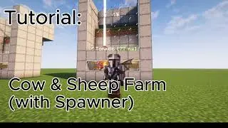 Cow & Sheep Farm (with Spawner) | Minecraft Java 1.21+ | Tutorial