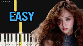JISOO - earthquake | EASY Piano Tutorial by Pianella Piano
