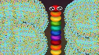 OMG 🐍 RAINBOW SNAKE COLLECTING GREEN FOODS IN SNAKE IO MAP 🐍 BEST EPIC SNAKE IO GAMEPLAY 🐍