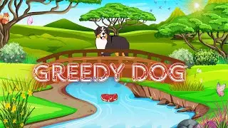 A Greedy Dog | Bedtime Stories | Greed Is Curse | Kids Animated Stories | Kids Den