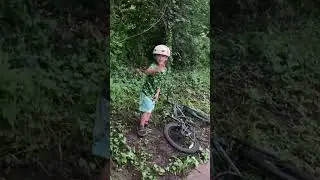 Riding our bikes to Nelson Park