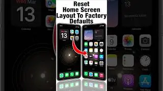 Reset Home Screen Layout To Factory Defaults #shorts