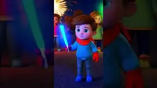 Kids Celebrate New Year With Magical Winter Forest Fireworks! #shorts