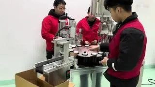 Mascara filling and capping machine , eye lash glue filling and capping machine