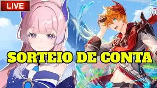 MELHOR LIVE DE GENSHIN IMPACT - SORTEIO DE CONTA COM KOKOMI E CHILDE!!