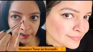 Make Nose Look Slimmer | Easy Makeup Hack ✨