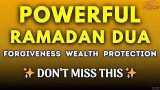 Ramadan Dua for Forgiveness & Divine Protection 🤲 Powerful Prayer for Family