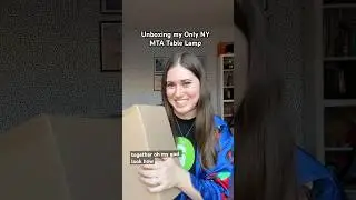 Unboxing the MTA Table Lamp from Only NY! Obsessed is an understatement #onlyny #numtot