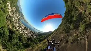 Voo de parapente com o Sam