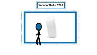 Wake'n'Shake STAR - Alarm clock with extra loud alarm and ring of led flashing lights