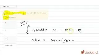 If `int_(e)^(x) t f(t)dt=sin x-x cos x-(x^(2))/(2)` for all `x in R-{0}`, then the value of `f((p