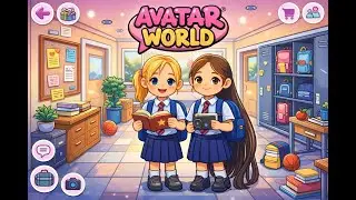 Один день с подругой в школе Avatar World
