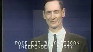 Robert D. Dilley [American Independent Party] 1970 Campaign Ad &ldquo;Vote&rdquo;
