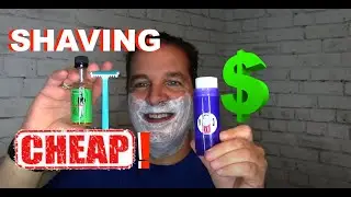 SHAVING on the CHEAP❗️Derby-Arko-Clubman TRAVEL SHAVE!