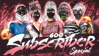600 Subscriber special free fire mascot pack by notify graphic1 || @notifygraphic1