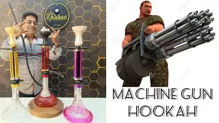 Machine Gun Hookah 😳💨 | Bullet Shot Smoke | Shisha3Sixty Flavour | Must Watch #viral #shisha #hookah