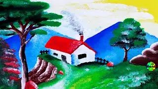 PAISAJE DE COMO       PINTAR CON TEMPERAS