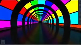 Autism Calming Music Colourful Visual Therapy Tunnel