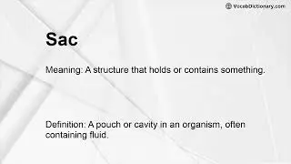Sac Meaning