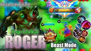 Roger New Build🔥 That Aggressive Skill Combo | Top Global Roger | BLOODEMAR | MLBB