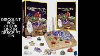 STEM Mega Gemstone Dig Kit-dig and discover gem stone crystal dig toy set child educational toy crys