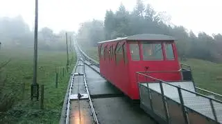Standseilbahn 1833.01 Les Avants - Sonloup Bergfahrt Abend 2019 - Funiculaire