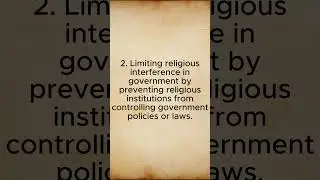 Principles from Separation of Church and State Benefits Christians