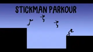 stickman parkour animation on power point