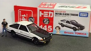 INITIAL D AE86 TRUENO BLACK 頭文字D AE86トレノ 黑 Dream Tomica ドリームトミカ No.145