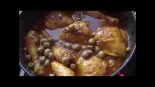 Tajine de Poulet aux Olives et Citrons Confits
