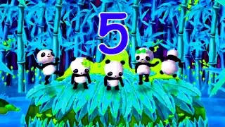 Five Little Panda 🐼 Jumping On The Bed Effects//Sponsored By GamaVision Csupo Effects 