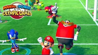 Mario & Sonic at the Olympic Games Tokyo 2020 Football Dr Eggman vs Yoshi and Donkey Kong  vs Sonic