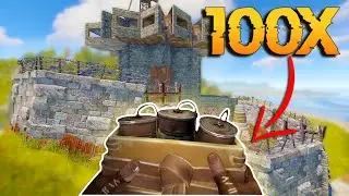 I used 100 Satchels to Raid Rust Clans (CRAZY LOOT)