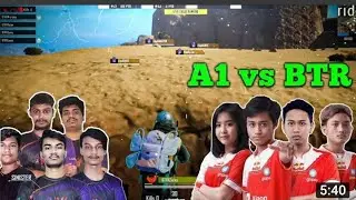 BTR vs A1 esports fight moment PMGC #BTR #A1 ESPORTS #PUBG MOBILE