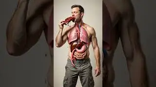 Inside the Human Body: How Roasted Chicken Is Digested | 3D Digestive System Animation