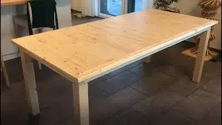 Massivholztisch aus Latten selber bauen / DIY solid wood table made of slats