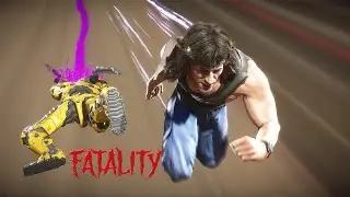 MK11 - Рэмбо выполняет все фаталити персонажей