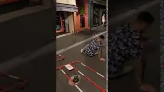 Guy Fails While Attempting to Jump Over Barrier on Road - 1129809