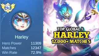HARLEY BEST BUILD 2025 | BUILD TOP 1 GLOBAL HARLEY GAMEPLAY | MOBILE LEGENDS