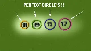 How To Make PERFECT Circles In Minecraft!! | Minecraft Tutorial |