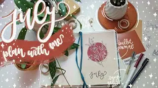 july 2021 bullet journal PLAN WITH ME // bujo flip through