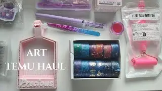 Art Temu Haul | Art Supplies & Organization | No Talking