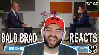 Bald Brad Reacts To Kamala Losing It After Being Confronted Over Border Crisis - Reaction