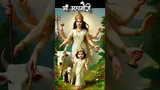 🌸 Maa Maha Gauri &ndash; The Goddess of Purity 🙏 #shortsfeed #viral #navratri #ytshorts #youtubeshorts