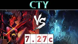 CTY [Queen of Pain] vs [Visage] ► Lane Dominator ► Dota 2 7.27c