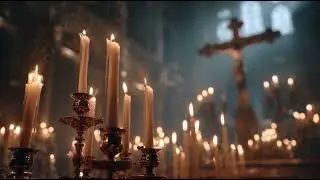 Ancient Monastery Ambience 🕯️ Footsteps & Distant Voices | ASMR for Study & Focus